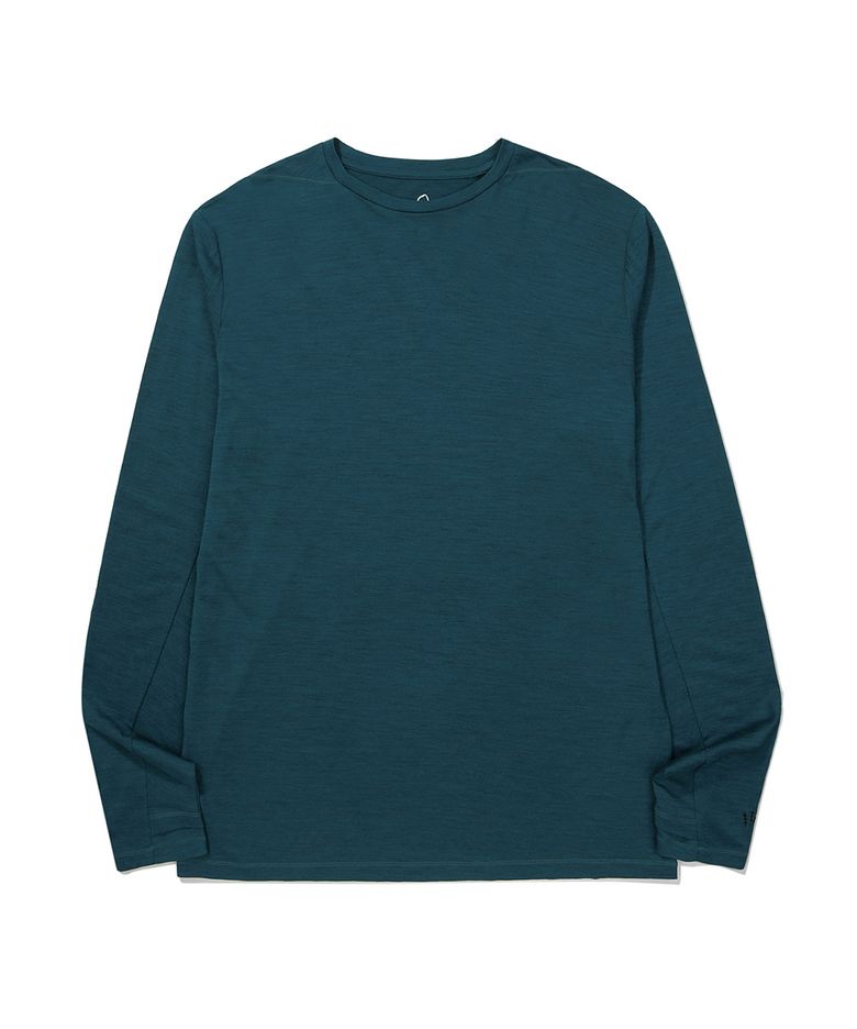 시에라 울(SIERRA WOOL) 롱 슬리브 BLUE GREEN