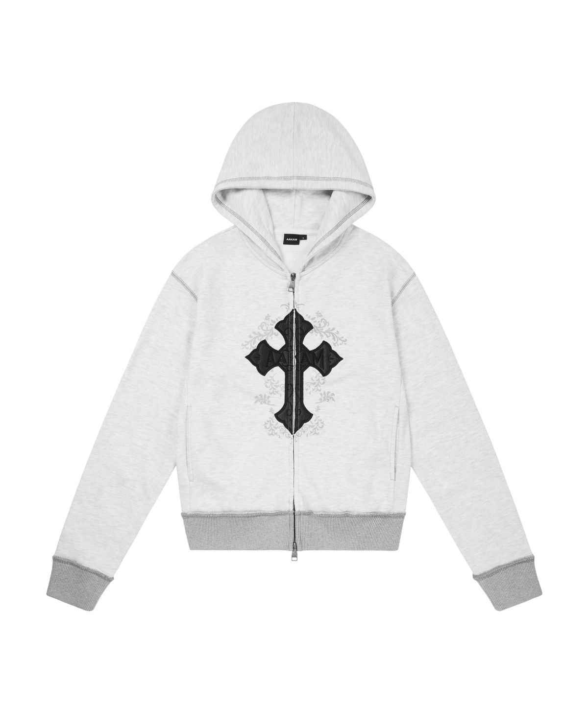 아캄(AAKAM) AKM CROS2 Zip-Up Hoodie (Gray)