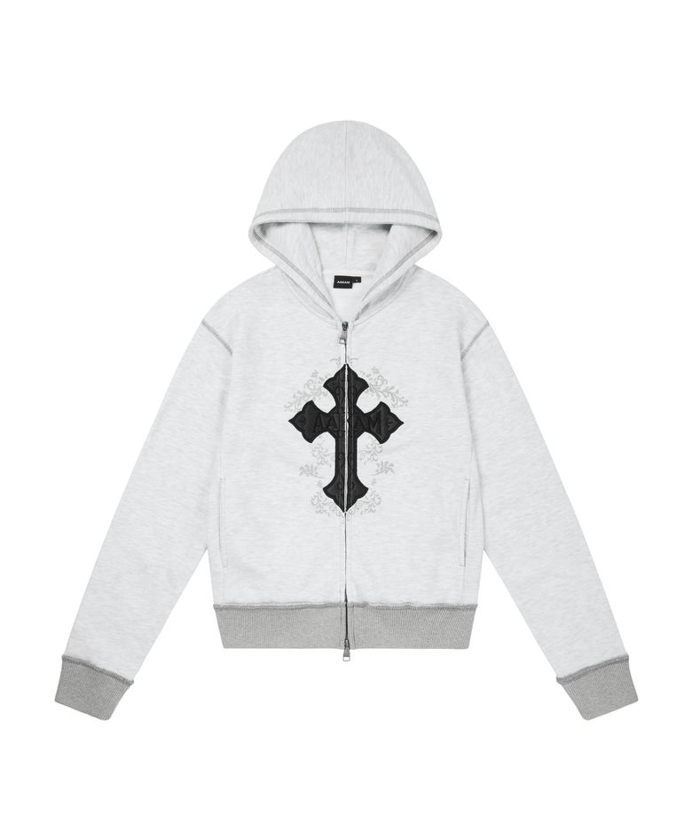 AKM CROS2 Zip-Up Hoodie (Gray)