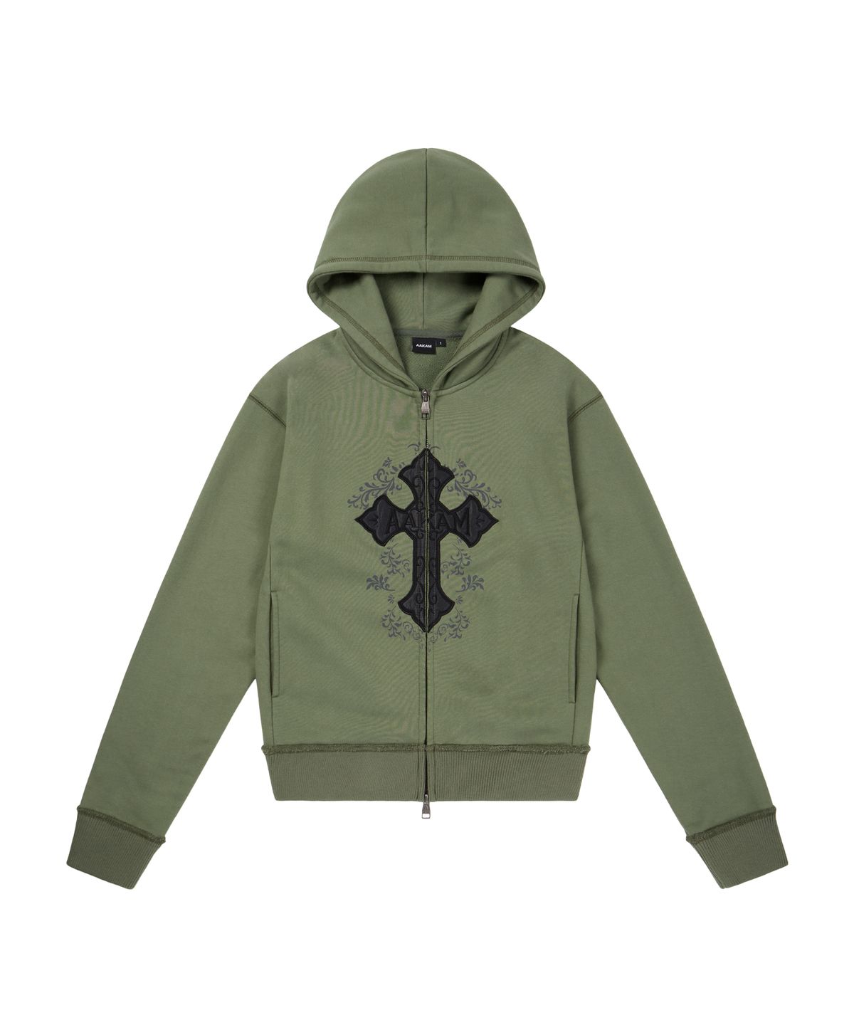 아캄(AAKAM) AKM CROS2 Zip-Up Hoodie (Khaki)