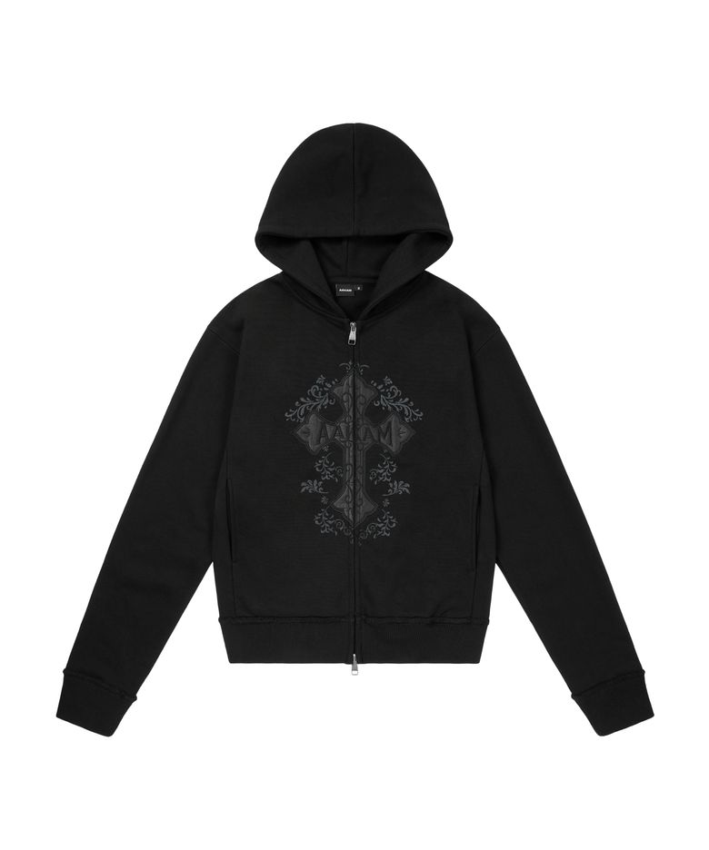 AKM CROS2 Zip-Up Hoodie (Black)
