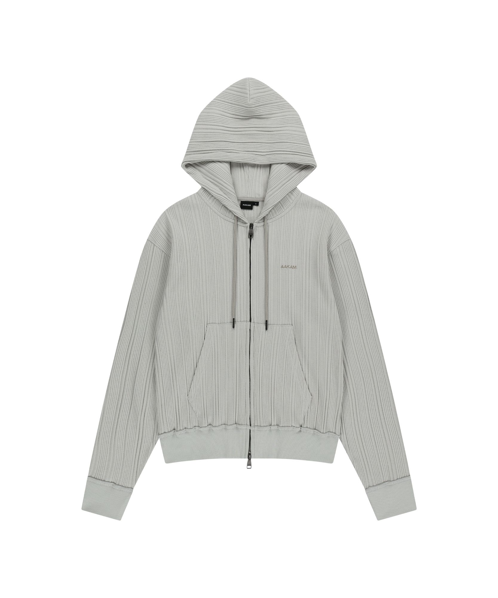 MUSINSA公式 | AAKAM Knitted Zip-Up Hoodie (Ivory)