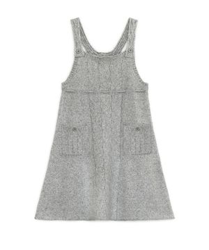 스트랩 니트 드레스 (그레이)