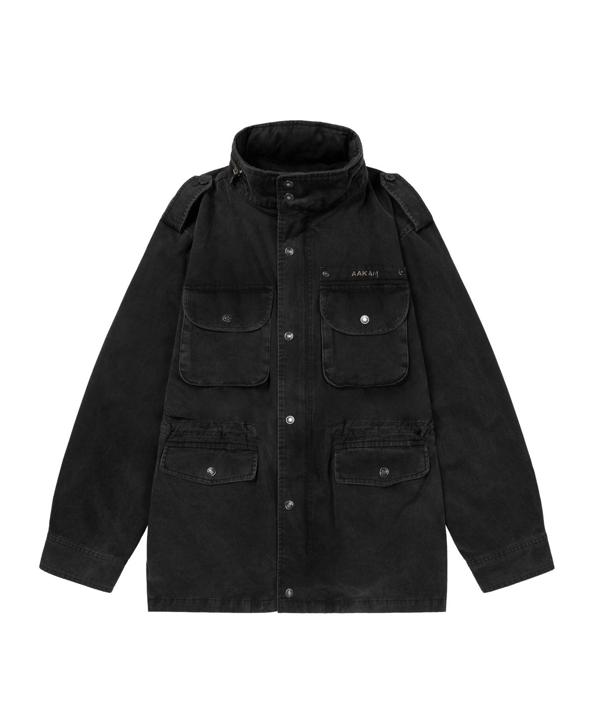 아캄(AAKAM) Washed Field Jacket (Black)