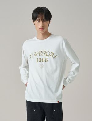 빈티지 레터링 롱슬리브 화이트