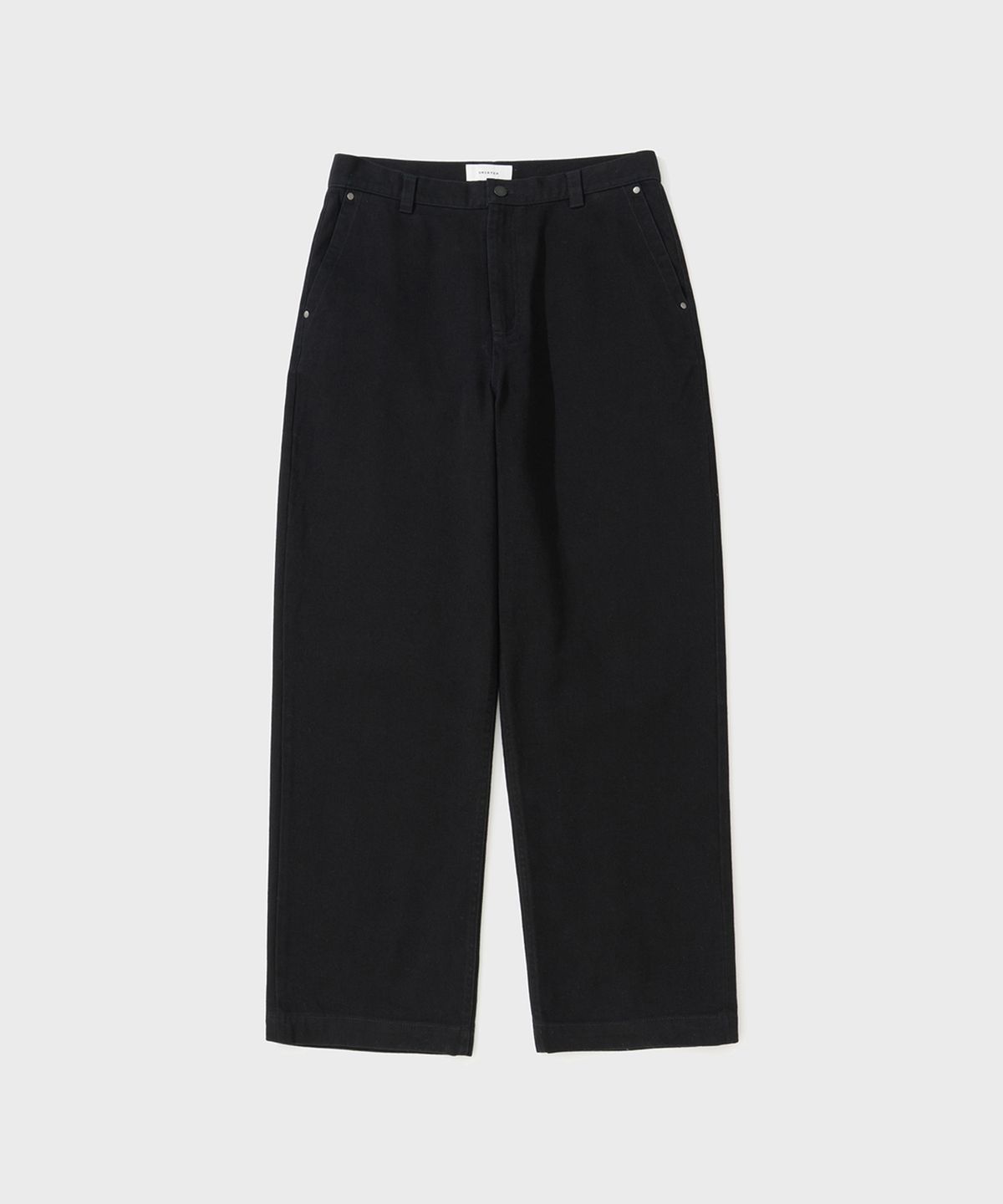 셔터(SHIRTER) WIDE TAPERED DENIM PANTS (BLACK)
