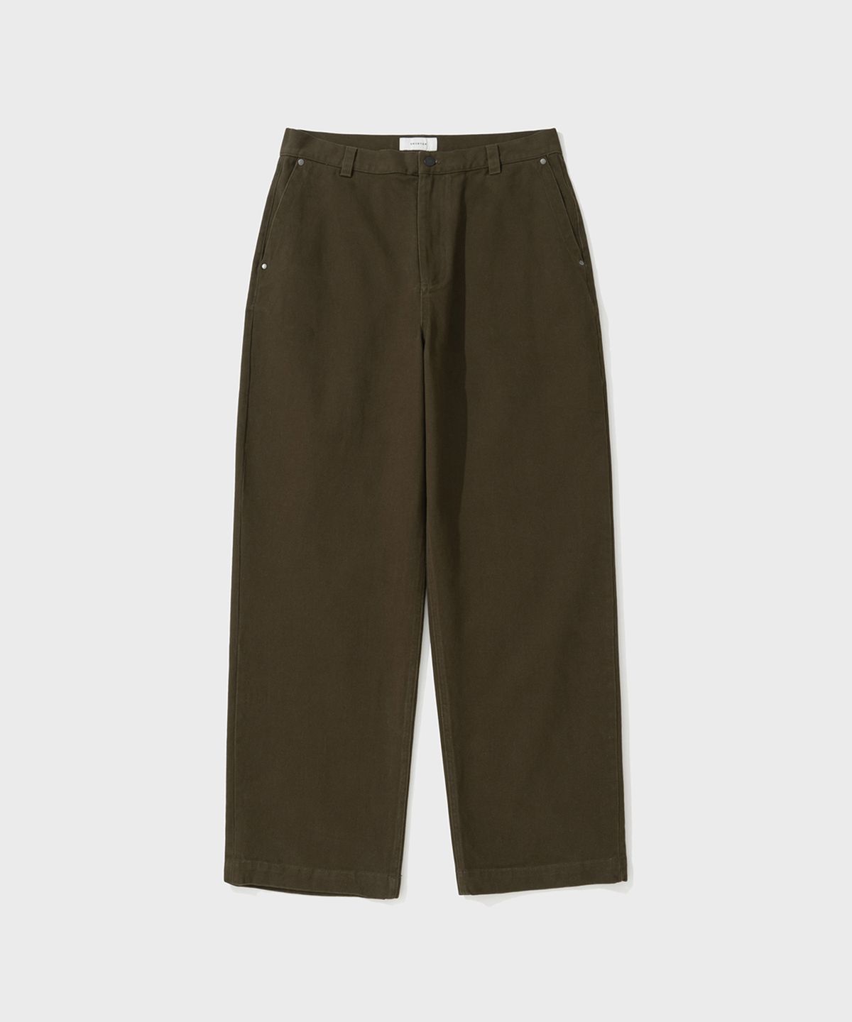 셔터(SHIRTER) WIDE TAPERED DENIM PANTS (BROWN)