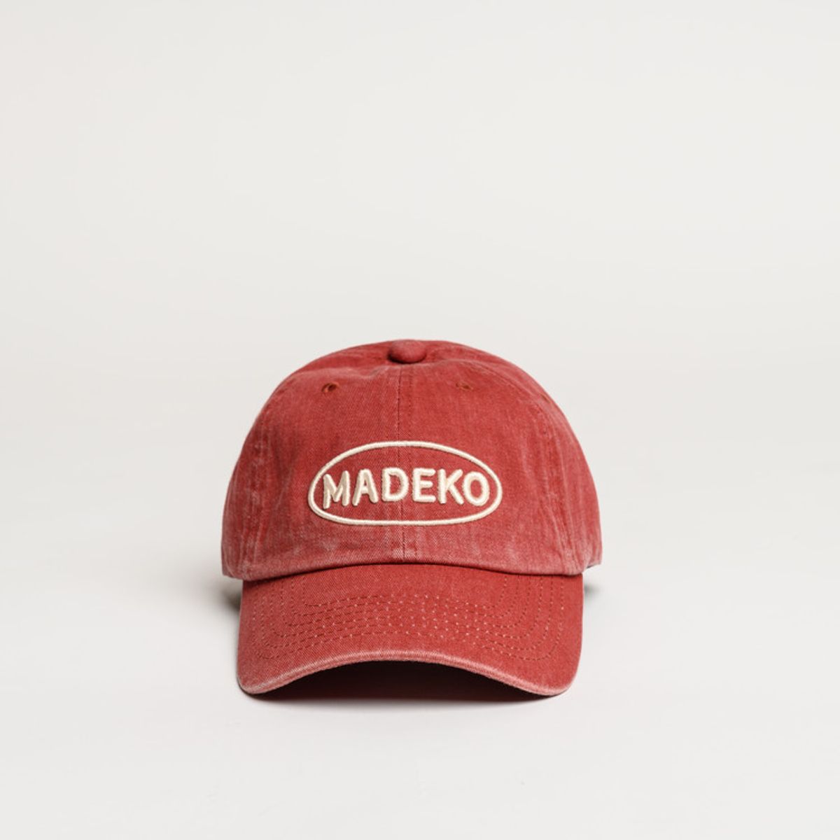 마데코(MADEKO) BALL CAP_WASHING RED