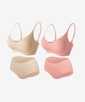 [2PACK] 2cm 리얼컴포트 볼륨브라+팬티 set 끈버전 (얇은패드)