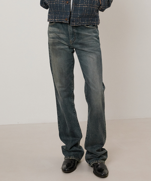 레이 플레어 데님 그레이시블루