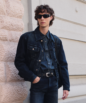 버번 데님 트러커 자켓 미드나잇블루