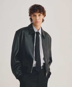 세레니티 고트 레더 블루종 블랙