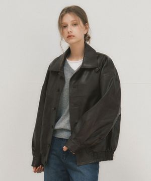 [아틀리에 에디션] 투웨이 비건 레더 자켓_2COLOR(WC25-OT09)