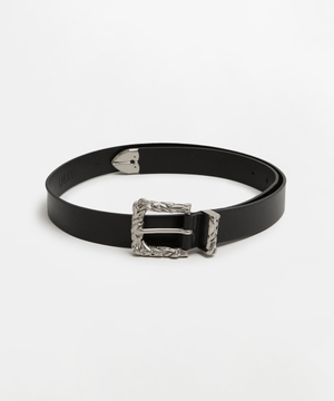 행크 풀그레인 레더 벨트 블랙