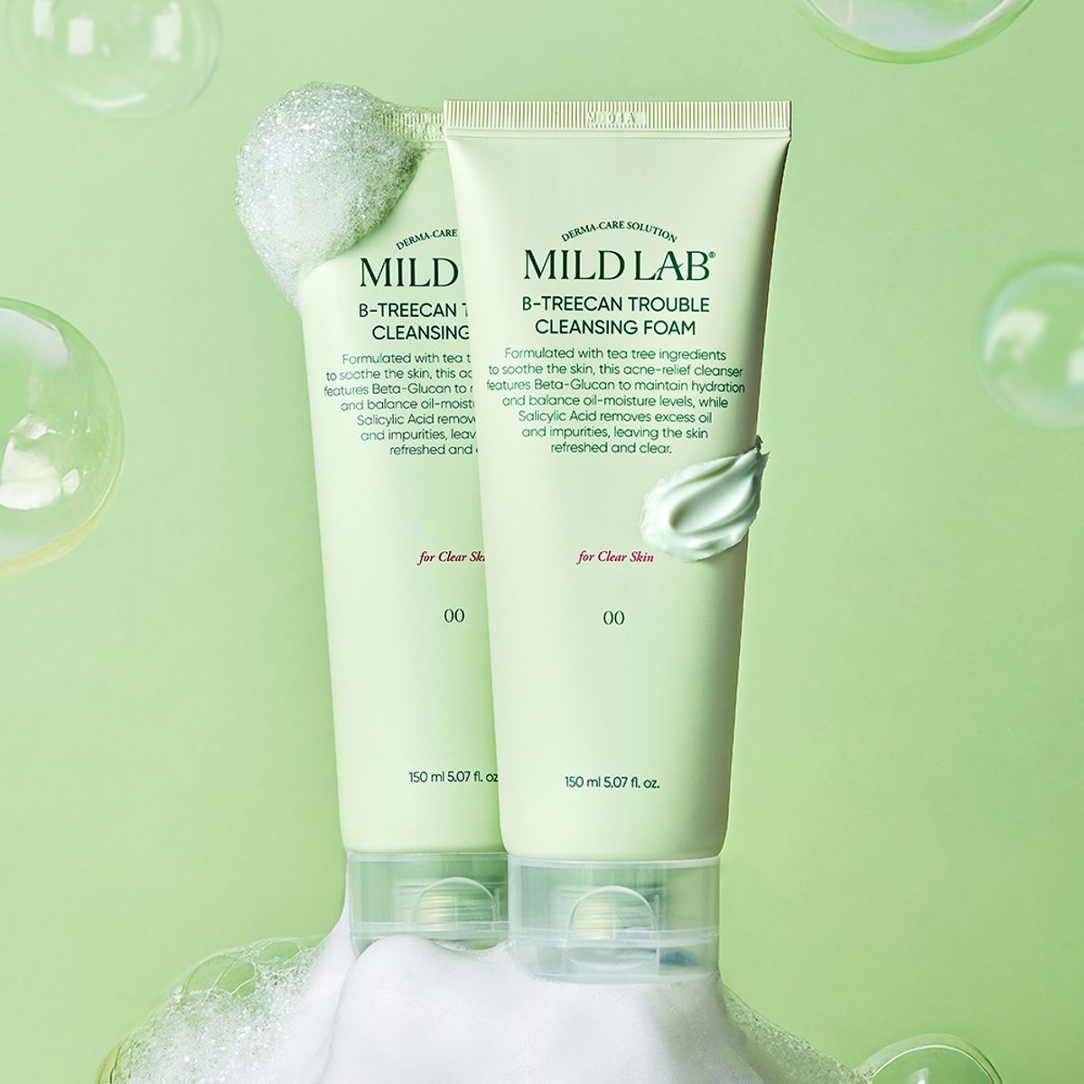 마일드랩(MILDLAB) [SET] 베타트리칸 트러블 클렌징폼 150ml x 2개