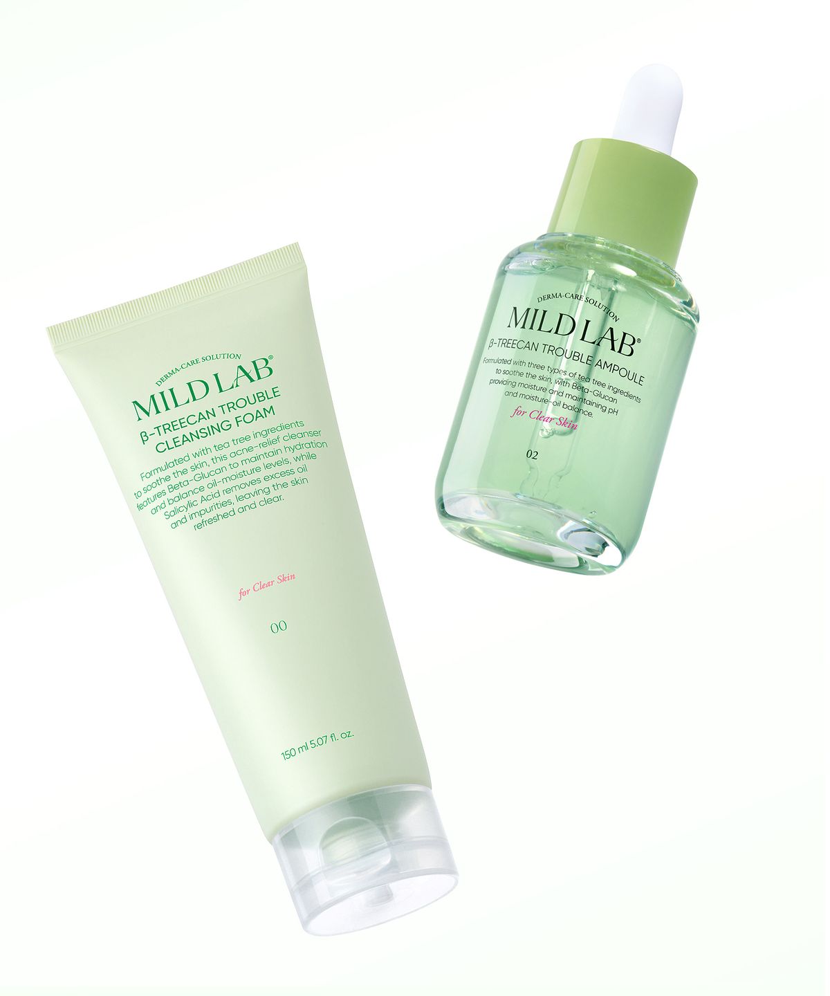 마일드랩(MILDLAB) [여지민광명SET] 베타트리칸 앰플 30ml 2개 + 클렌징폼 150ml 2개
