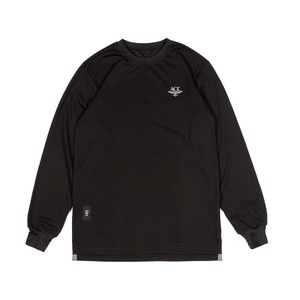 BT13BK 메쉬 레이어 롱 슬리브 레이어드 티셔츠 Black