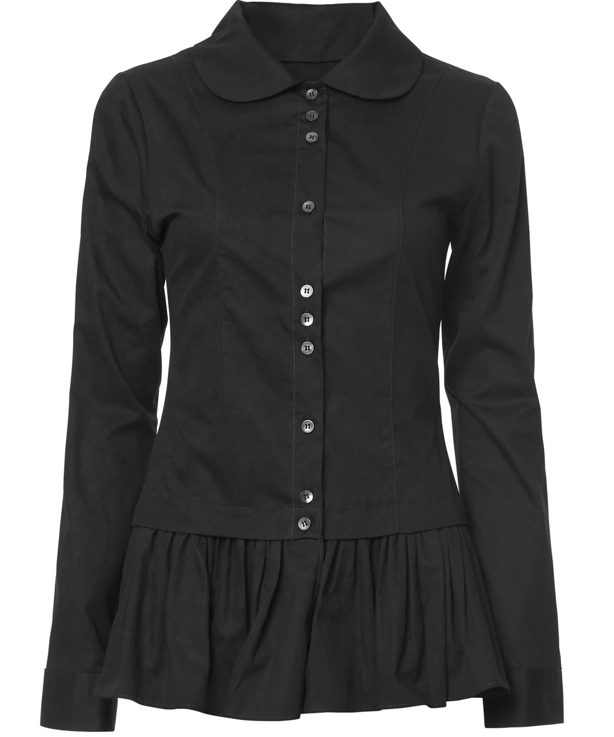 플레어업(FLAREUP) Dani Frill Shirts (FL-188_Black)