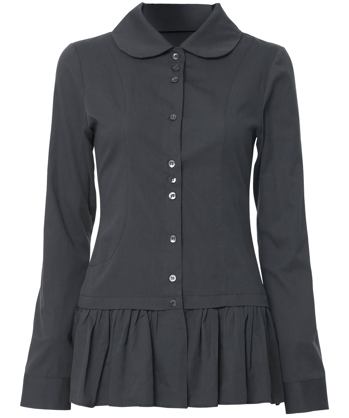 플레어업(FLAREUP) Dani Frill Shirts (FL-188_Charcoal)