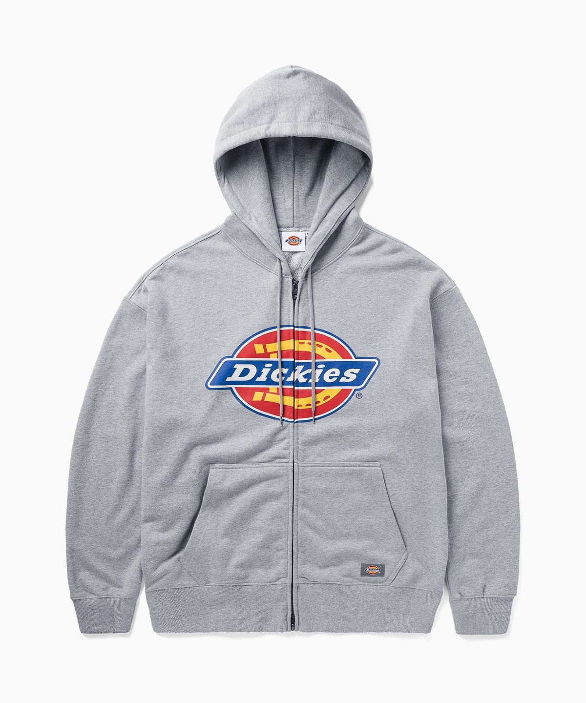 디키즈(DICKIES) 트리 로고 집업 후디 Melange Gray