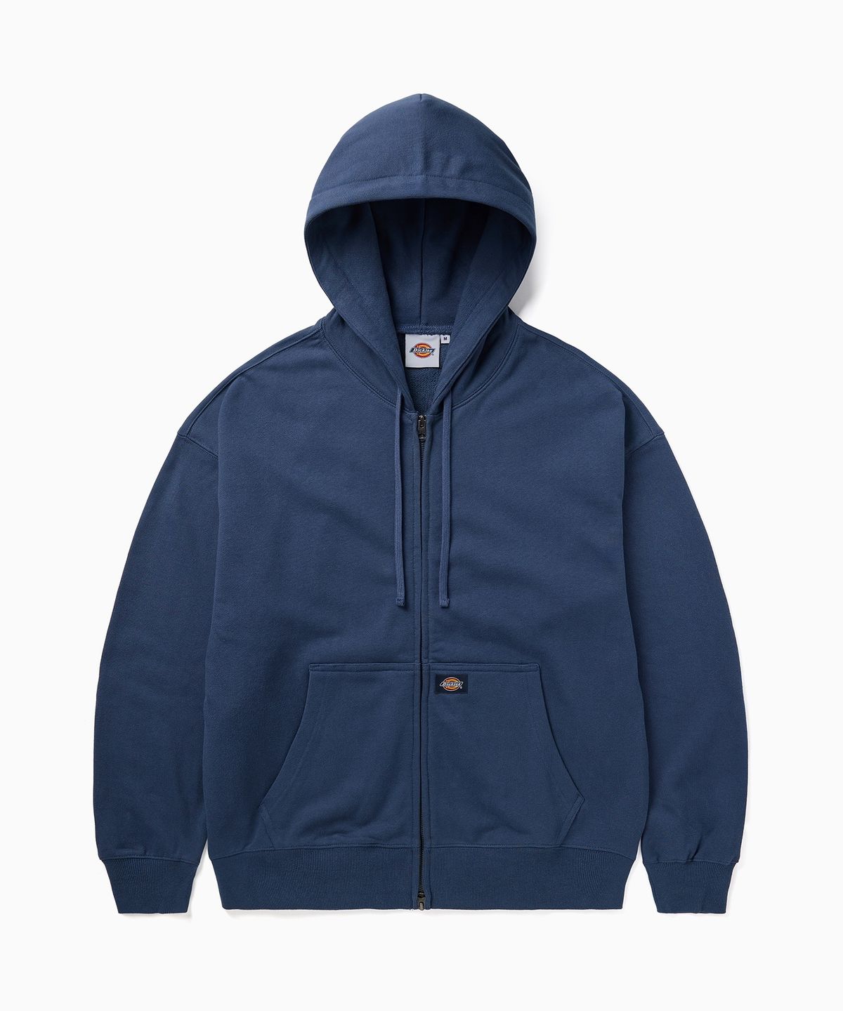 디키즈(DICKIES) 베이직 로고 후드 집업 Navy