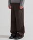 워시드 헤링본 코튼 팬츠 (브라운)