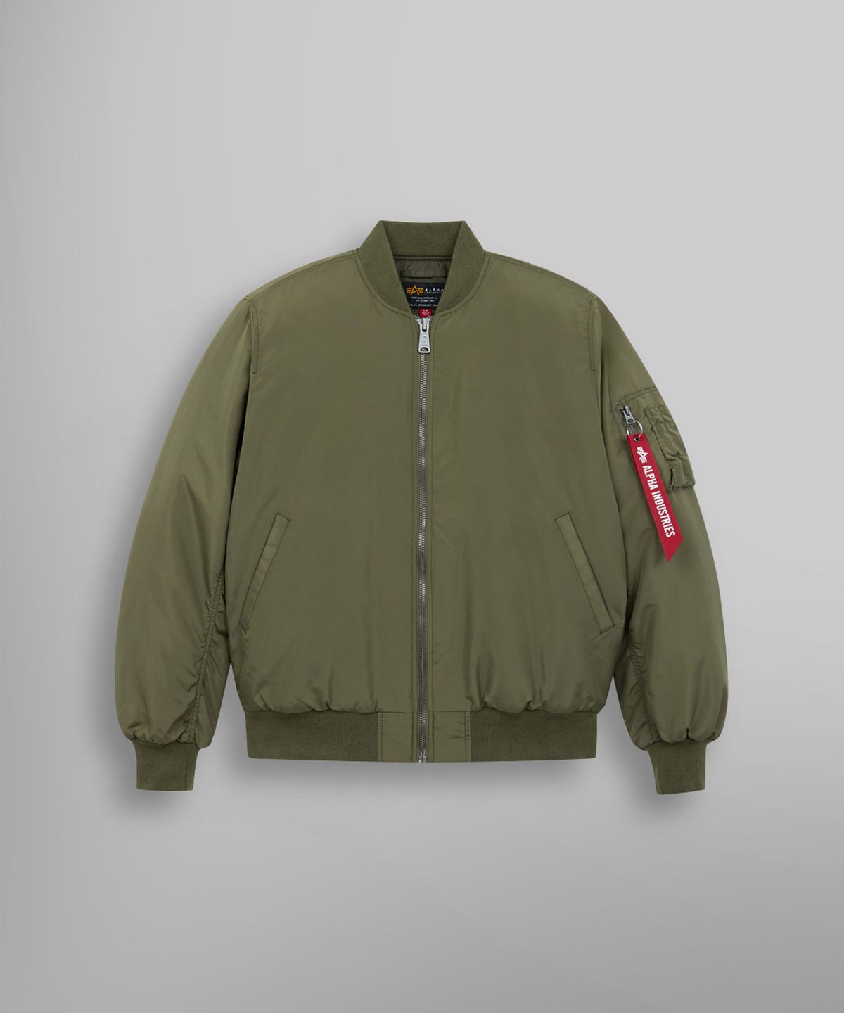 알파 인더스트리(ALPHA INDUSTRIES) MA-1 옥스포드 플라이트 자켓 OG-107 그린