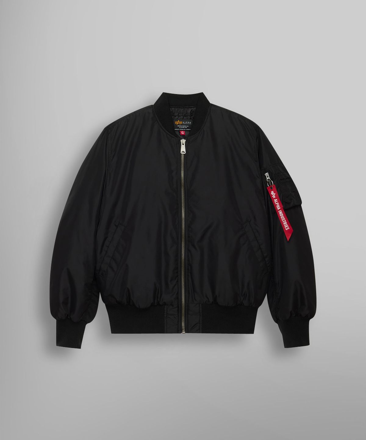 알파 인더스트리(ALPHA INDUSTRIES) MA-1 옥스포드 플라이트 자켓 BLACK