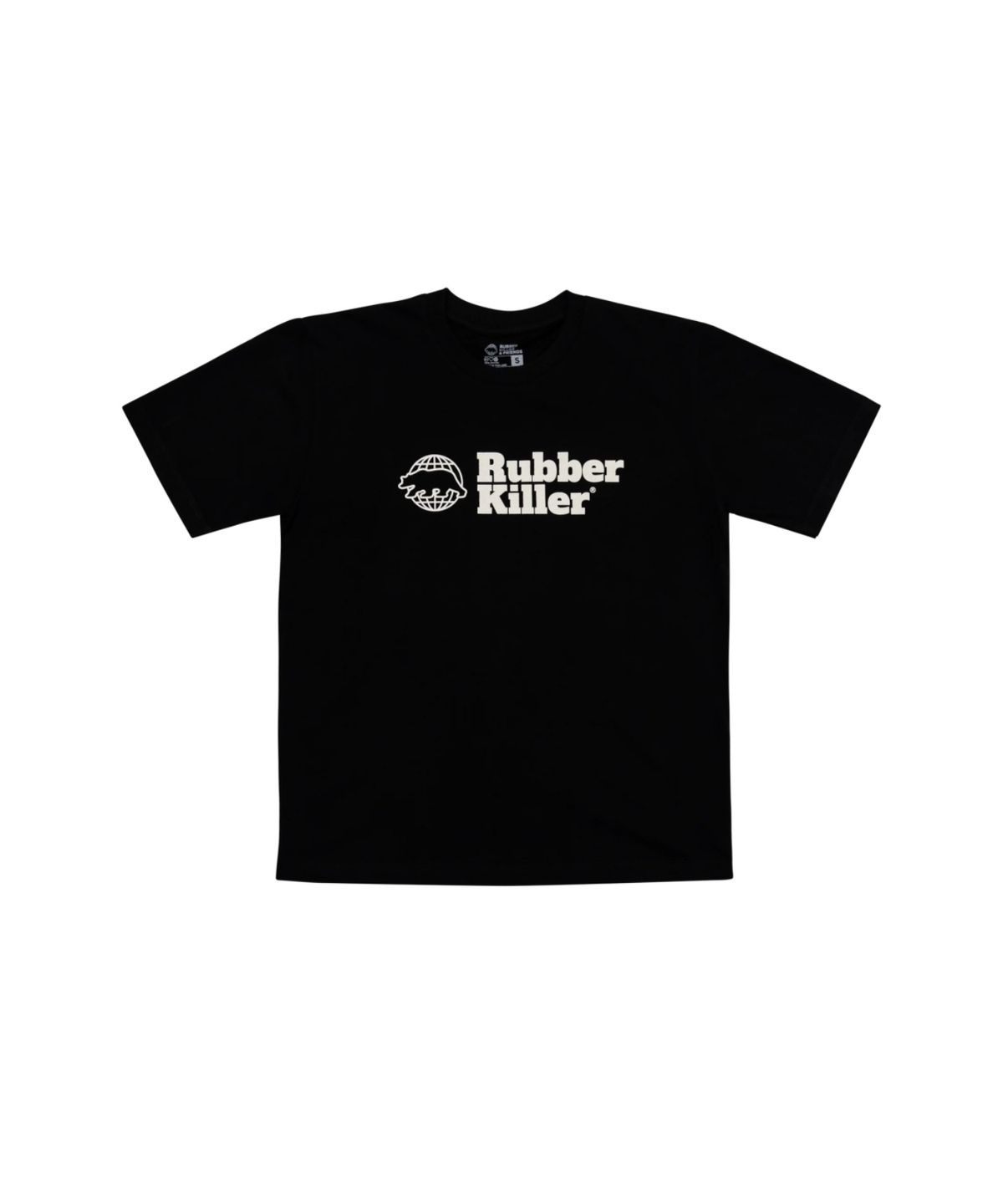 러버킬러(RUBBERKILLER) 글로벌 로고 반소매 티셔츠