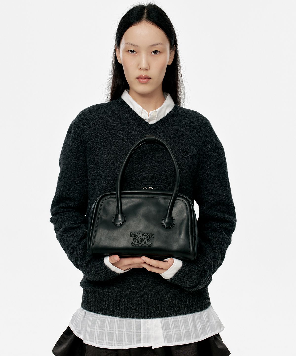 마지셔우드(MARGESHERWOOD) SOFT TOTE_black pull-up