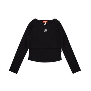 IB 크롭 레이어드 티셔츠_IB53TR606