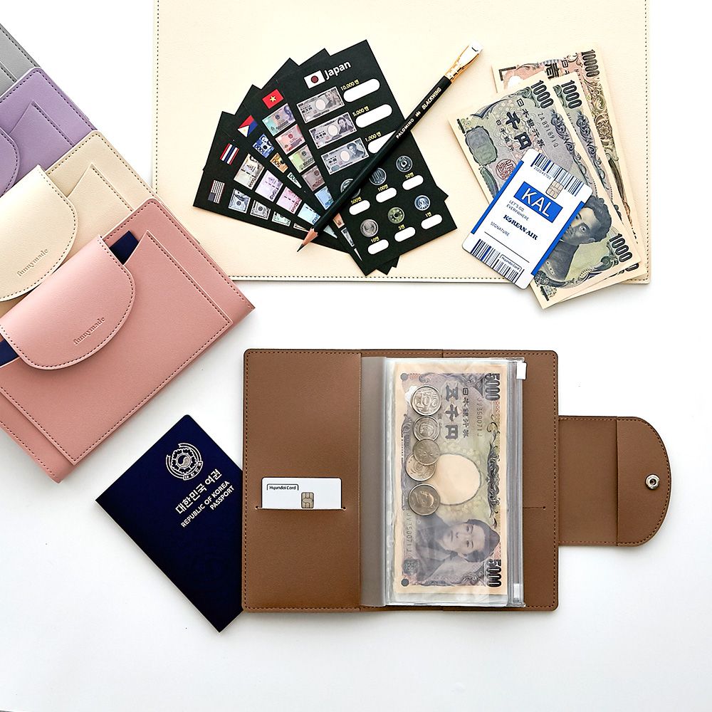 MUSINSA | FUNNYMADE Passport storage leather Southeast Asia travel wallet  Vietnam Dong wallet