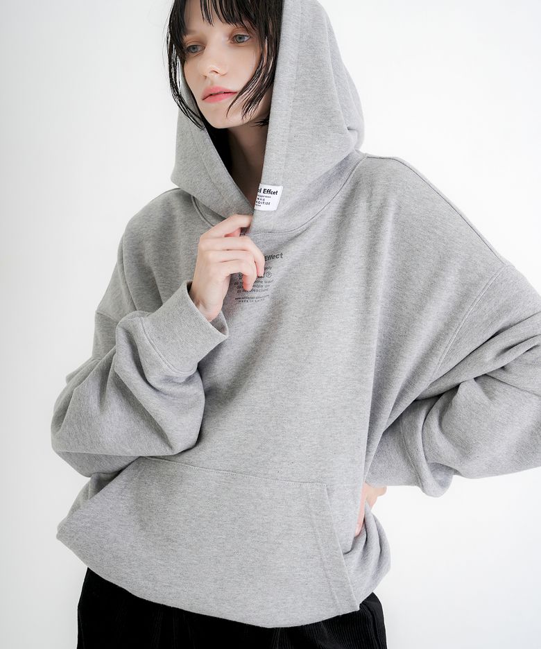 에디셔널 베이직 라벨 오버핏 후드_Gray
