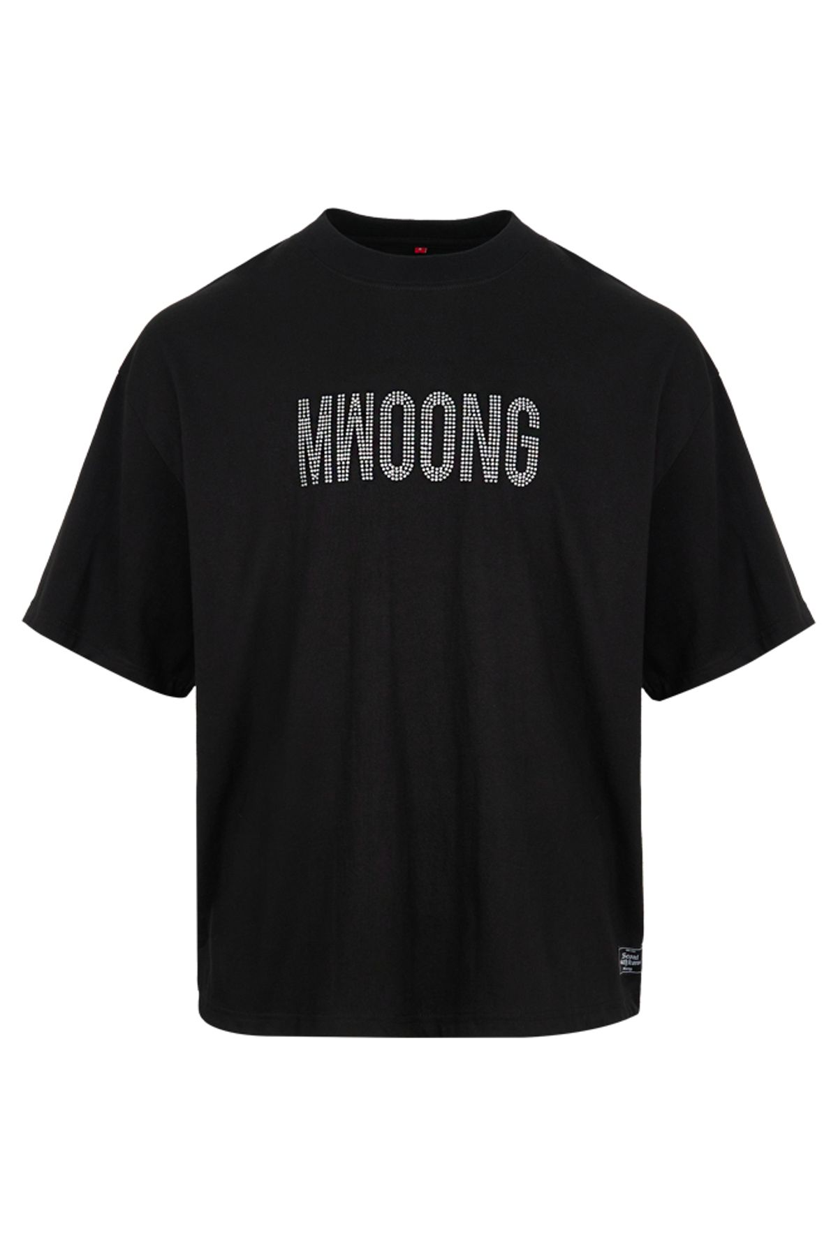 뭉(MWOONG) cuban linked Tee(black)