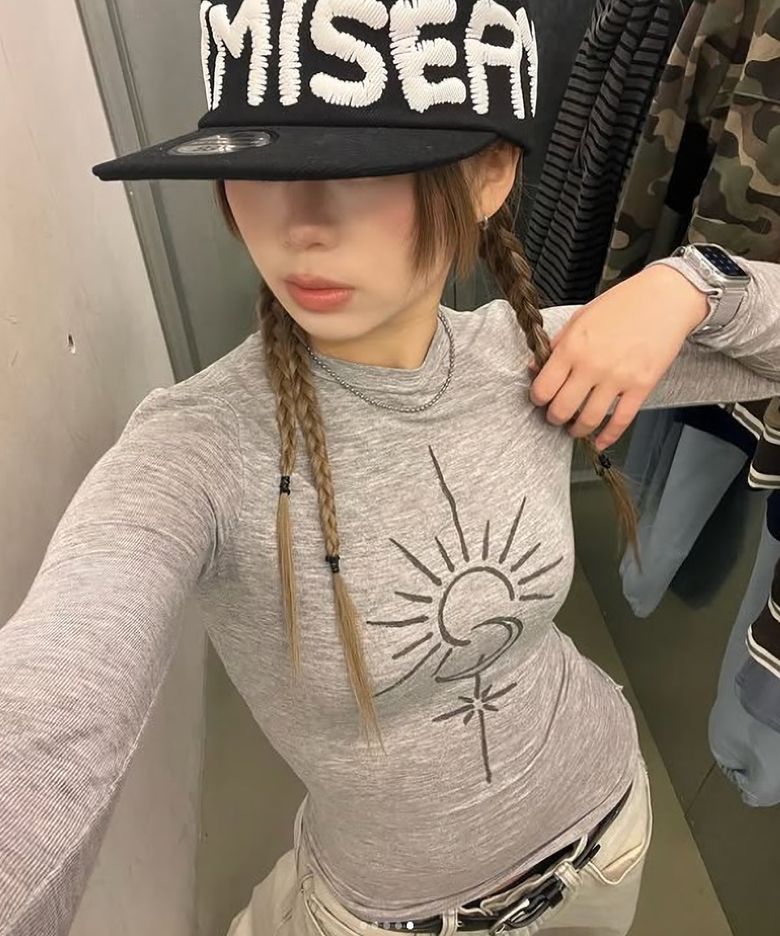 데이 앤드 나이트 시어 롱 슬리브_그레이