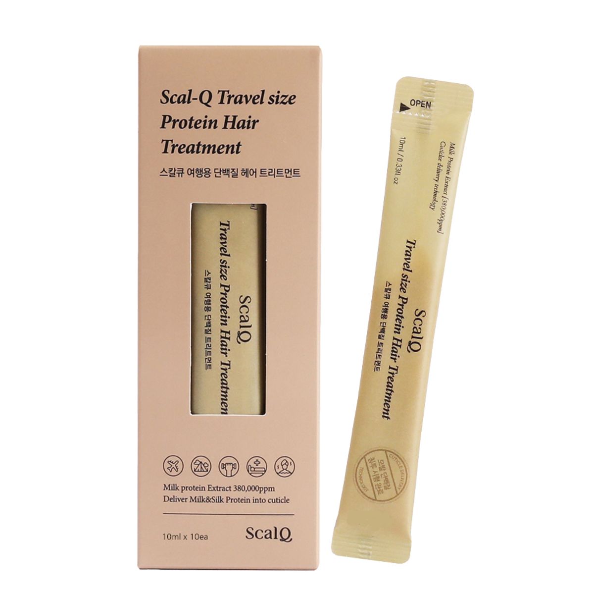 스칼큐(SCALQ) 여행용 단백질 헤어 트리트먼트 10ml 10개입