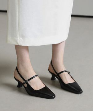 시릴스 스퀘어 슬링백힐 (5/7cm)