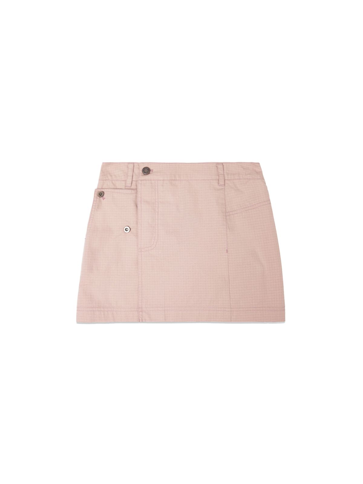 마뗑킴(MATIN KIM) POCKET FOLDOVER WRAP MINI SKIRT IN INDIAN PINK
