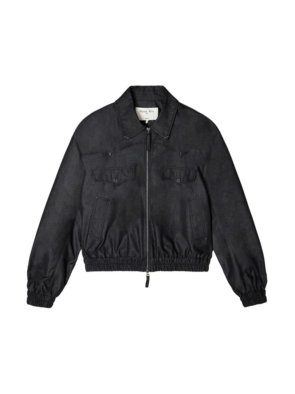 MUSINSA | MATIN KIM WESTERN DETAIL DENIM LIKE BLOUSON IN BLACK