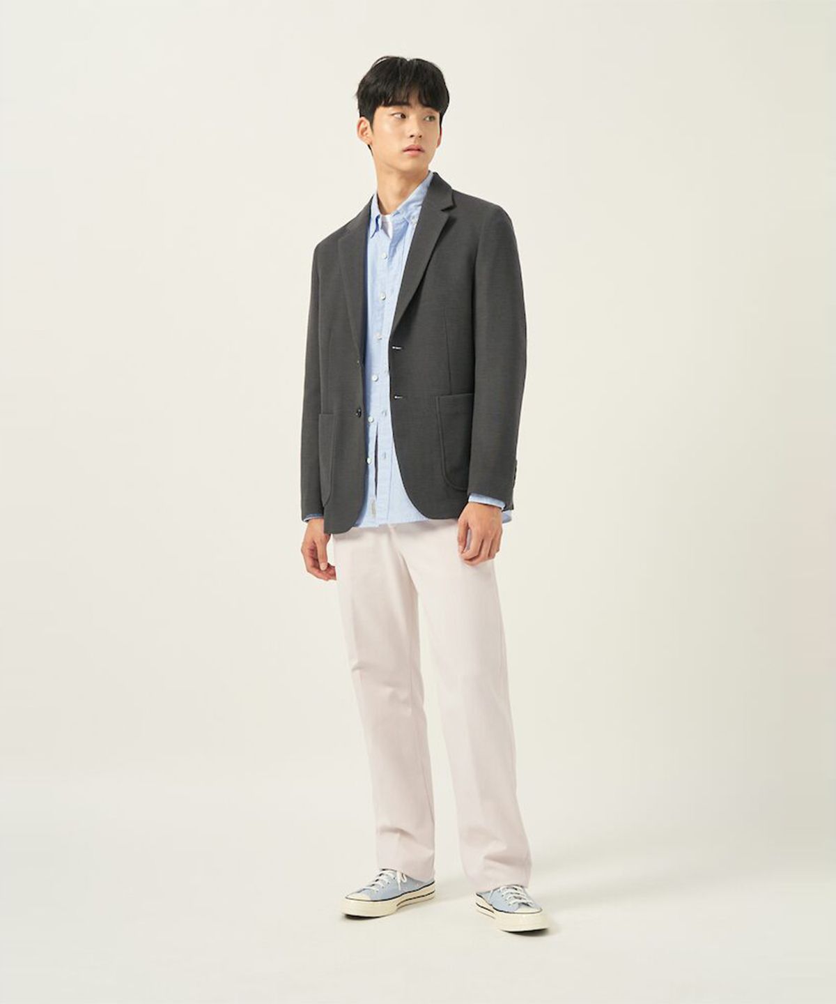 빈폴 멘(BEANPOLE MEN) 트윌 컴포트핏 슬랙스  아이보리