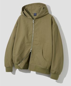 바이오 워싱 립스탑 후드 자켓 [베이지]