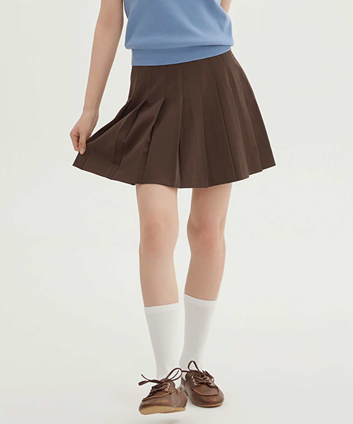 스파오(SPAO) [에센셜] 플리츠 미니 스커트_SPWHF49W02