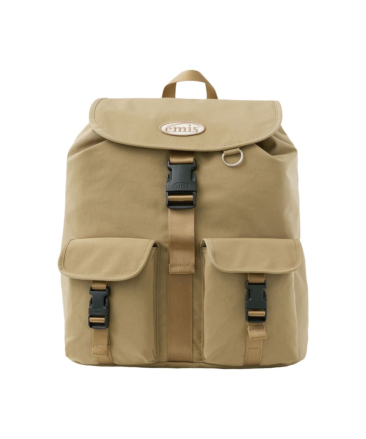 이미스(EMIS) DOUBLE POCKET BACKPACK-BEIGE