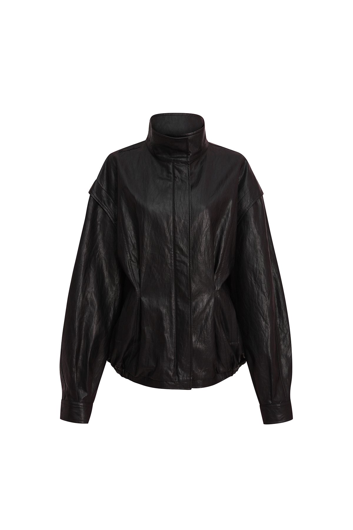 페인오어플레져(PAINORPLEASURE) THALIA LEATHER JACKET deep brown