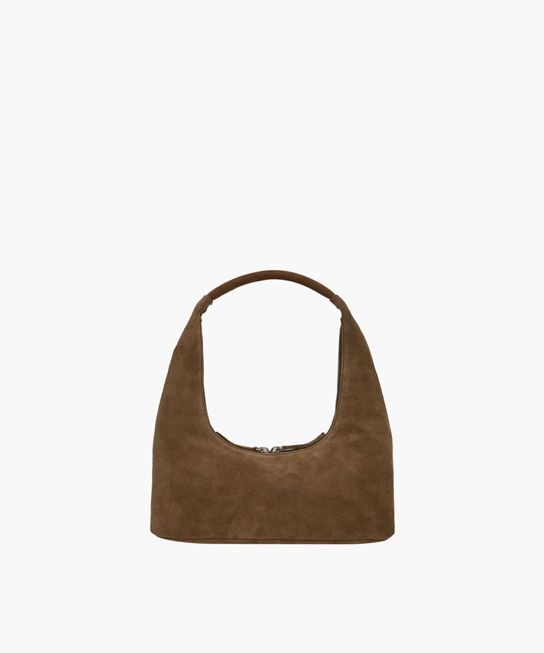 HOBO SHOULDER_cappuccino suede