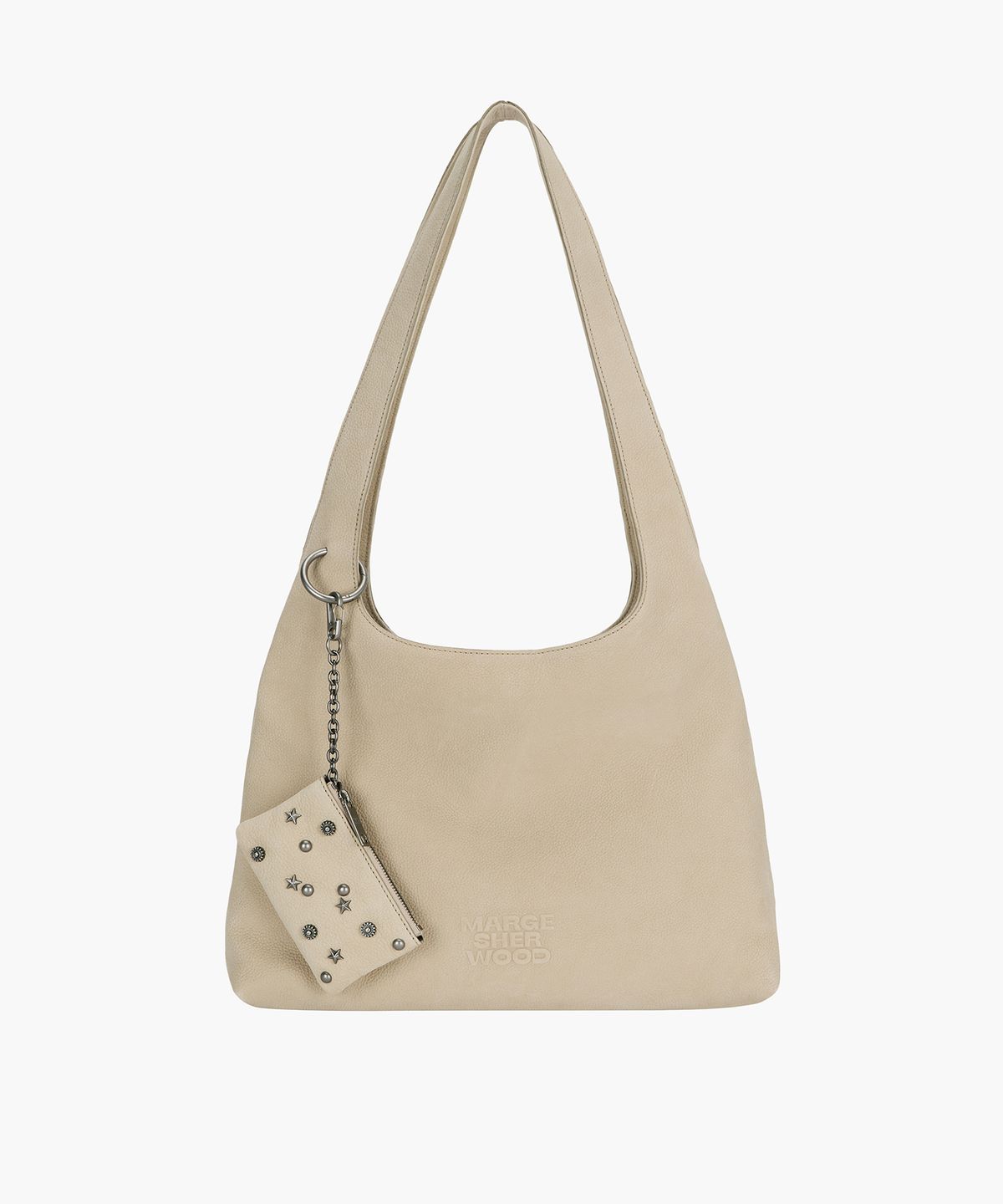 마지셔우드(MARGESHERWOOD) HALTER HOBO LARGE_nude nubuck