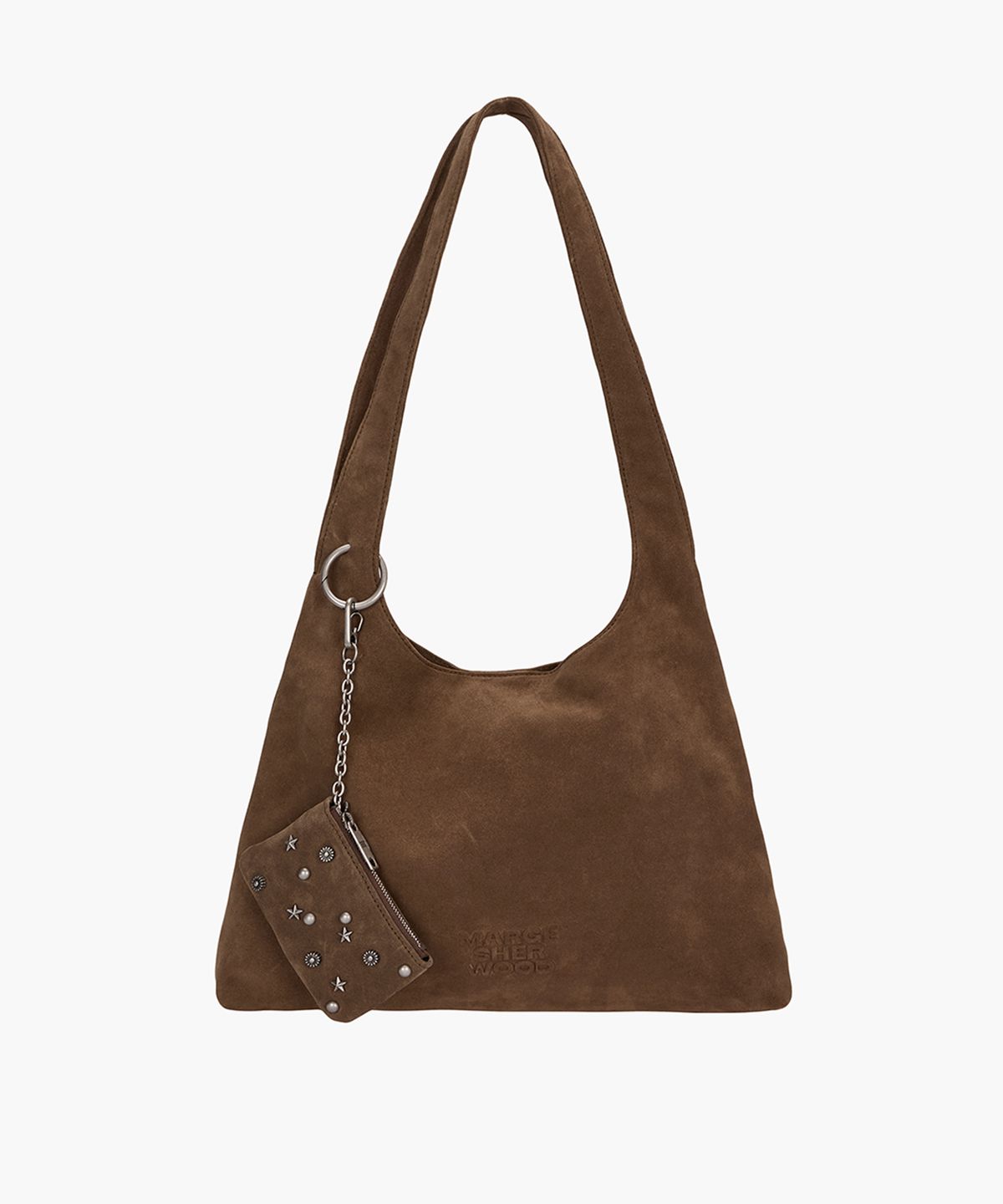 마지셔우드(MARGESHERWOOD) HALTER HOBO LARGE_cappuccino suede