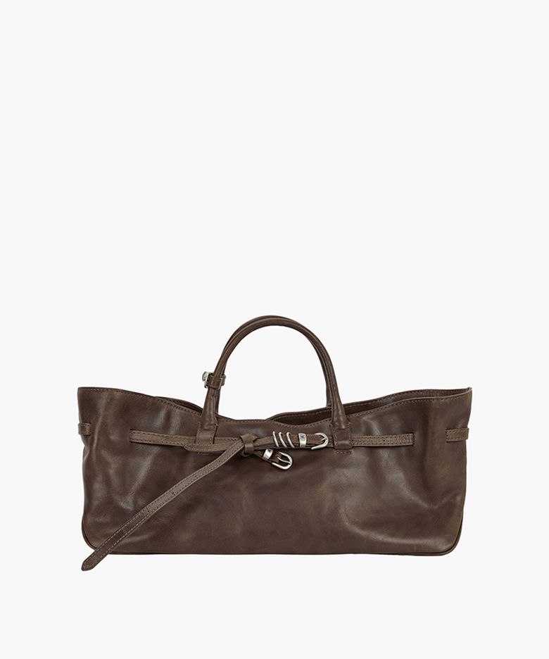 GRANDMA USED BAG_washed brown pull-up