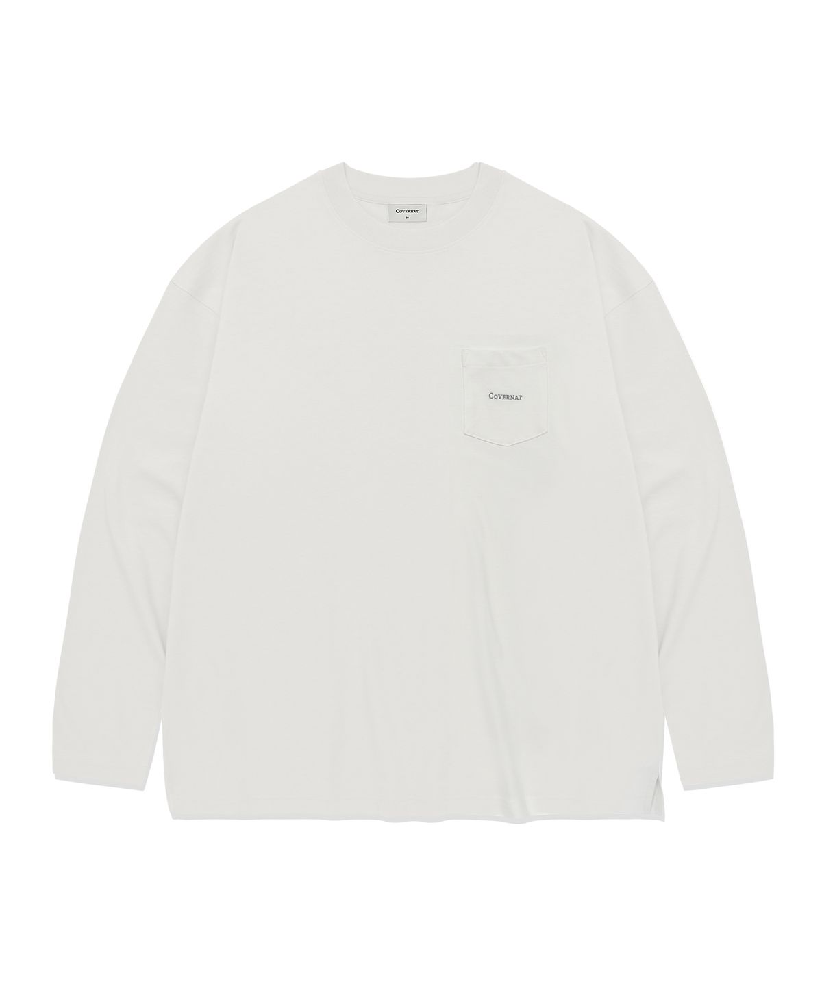 커버낫(COVERNAT) 베이직 포켓 롱슬리브 Off White