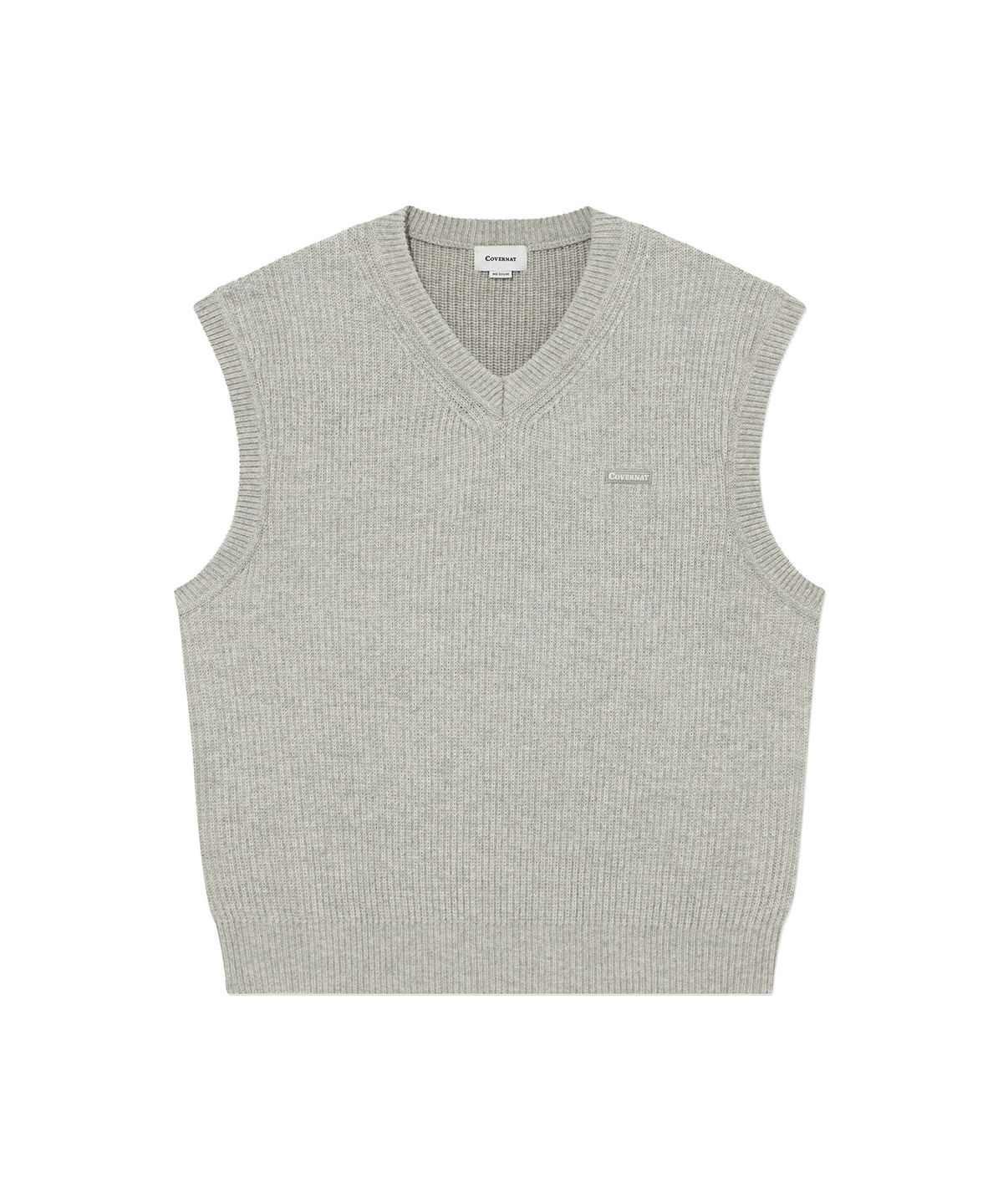 커버낫(COVERNAT) 니트 베스트 Heather Gray